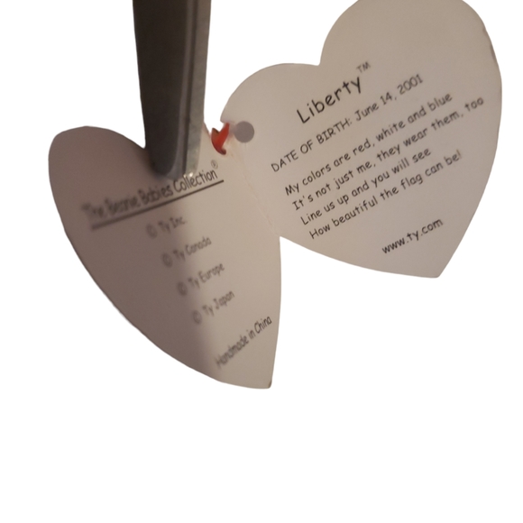 Vintage Ty Beanie Baby Liberty Bear - Picture 7 of 7